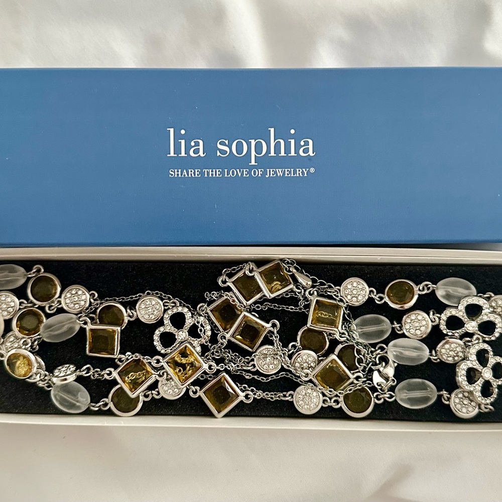 Lia Sophia Silver and Gold Necklace